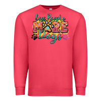 Cardinal less people more dogs paw zillion Premium Sweatshirt - Zillion Design Studio