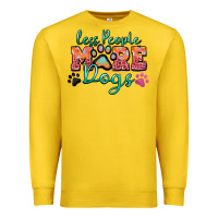 Lemon less people more dogs paw zillion Premium Sweatshirt - Zillion Design Studio