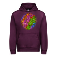 Mauve Wine halloween leopard patch 5 Urban Hoodie - BundleAndBundleShop
