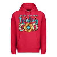 Cardinal i'm just out here trusting god Premium Hoodie - JahusDesignShop