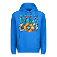 True Royal i'm just out here trusting god Premium Hoodie - JahusDesignShop