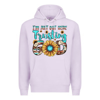 Lilac i'm just out here trusting god Premium Hoodie - JahusDesignShop