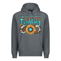 Rock i'm just out here trusting god Premium Hoodie - JahusDesignShop