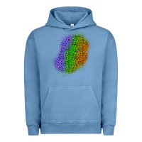 Pigment Pebble Blue halloween leopard patch 4 Urban Hoodie - BundleAndBundleShop