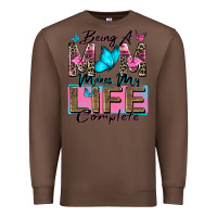 Chestnut being a mom makes my life complete Premium Sweatshirt - Zillion Design Studio