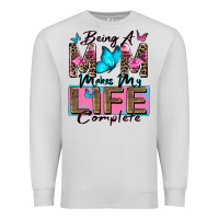 Dove Grey being a mom makes my life complete Premium Sweatshirt - Zillion Design Studio