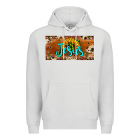 Dove Grey jesus Premium Hoodie - JahusDesignShop