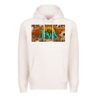 Pale Pink jesus Premium Hoodie - JahusDesignShop