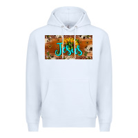White jesus Premium Hoodie - JahusDesignShop