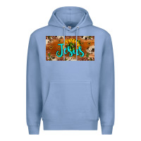Colony Blue jesus Premium Hoodie - JahusDesignShop
