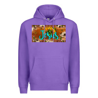 Purple jesus Premium Hoodie - JahusDesignShop