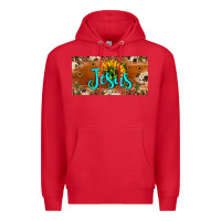 Red jesus Premium Hoodie - JahusDesignShop