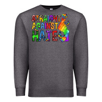 Charcoal Heather straight against hate pride lgbtq Premium Sweatshirt - texasbilliewilder