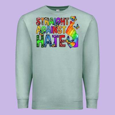 Premium Sweatshirt straight against hate pride lgbtq