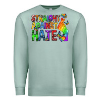 Seafoam straight against hate pride lgbtq Premium Sweatshirt - texasbilliewilder