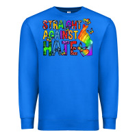 True Royal straight against hate pride lgbtq Premium Sweatshirt - texasbilliewilder