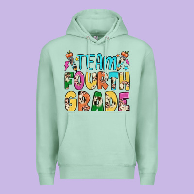 Team Fourth Grade Premium Hoodie Designed By Jahusdesignshop
