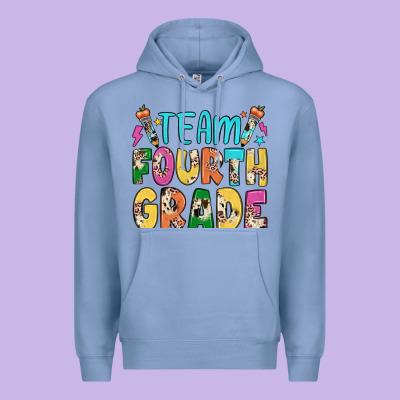 Team Fourth Grade Premium Hoodie Designed By Jahusdesignshop