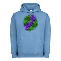 Pigment Pebble Blue halloween leopard patch 3 Urban Hoodie - BundleAndBundleShop
