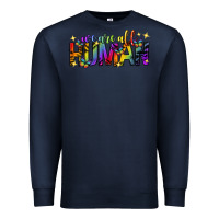 Navy we are all human pride lgbtq Premium Sweatshirt - texasbilliewilder