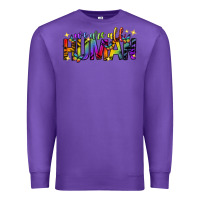 Purple we are all human pride lgbtq Premium Sweatshirt - texasbilliewilder