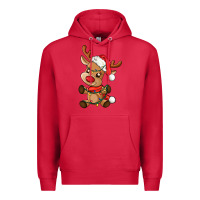Cardinal baby christmas reindeer Premium Hoodie - AdoDesignShop