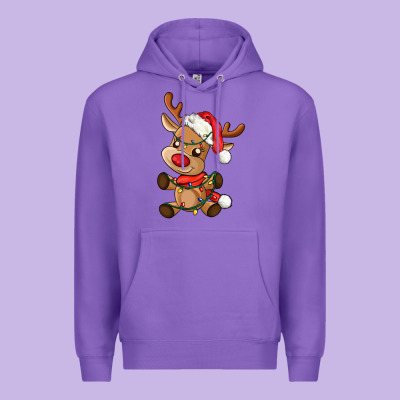 Baby Christmas Reindeer Premium Hoodie Designed By Adodesignshop