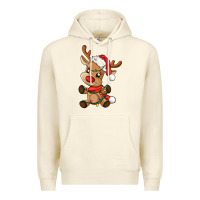 Sandshell baby christmas reindeer Premium Hoodie - AdoDesignShop
