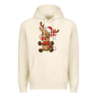 Tofu baby christmas reindeer Premium Hoodie - AdoDesignShop
