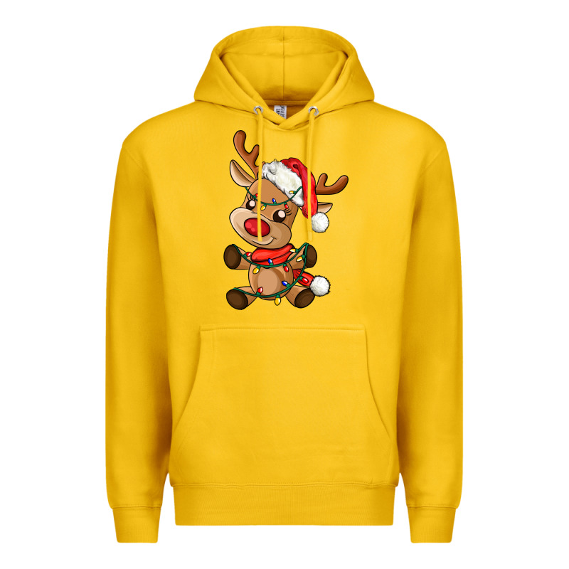 Baby Christmas Reindeer Premium Hoodie by AdoDesignShop | Teevron