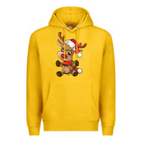 Lemon baby christmas reindeer Premium Hoodie - AdoDesignShop