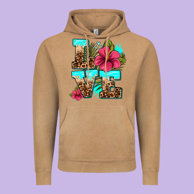 Love Summer With Flowers Vintage Hoodie Designed By Adodesignshop