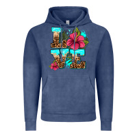 Vintage Denim love summer with flowers Vintage Hoodie - AdoDesignShop