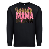 Black mama mama mama lightning bold Premium Sweatshirt - Zillion Design Studio
