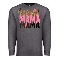 Charcoal Heather mama mama mama lightning bold Premium Sweatshirt - Zillion Design Studio