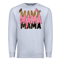 Heather Grey mama mama mama lightning bold Premium Sweatshirt - Zillion Design Studio