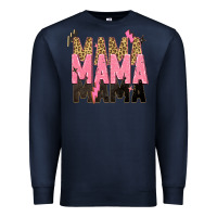 Navy mama mama mama lightning bold Premium Sweatshirt - Zillion Design Studio