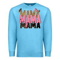 Ocean Blue mama mama mama lightning bold Premium Sweatshirt - Zillion Design Studio