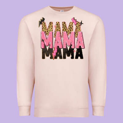 Mama Mama Mama Lightning Bold Premium Sweatshirt Designed By Zillion Design Studio