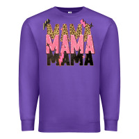 Purple mama mama mama lightning bold Premium Sweatshirt - Zillion Design Studio