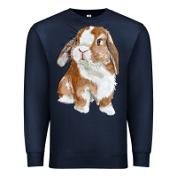 Navy Cute Bunny Premium Sweatshirt - RanaPortraitStore