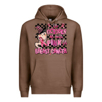 Chestnut in october we wear pink for breast cancer Premium Hoodie - AdoDesignShop