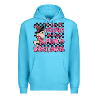 Ocean Blue in october we wear pink for breast cancer Premium Hoodie - AdoDesignShop