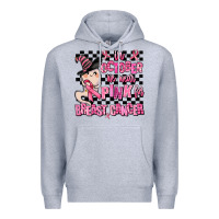 Heather Grey in october we wear pink for breast cancer Premium Hoodie - AdoDesignShop