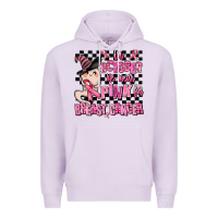 Lilac in october we wear pink for breast cancer Premium Hoodie - AdoDesignShop