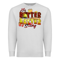 Dove Grey hey batter batter swing softball Premium Sweatshirt - Zillion Design Studio