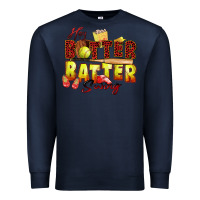 Navy hey batter batter swing softball Premium Sweatshirt - Zillion Design Studio