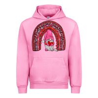 Fuchsia Pink valentines gnomies rainbow Urban Hoodie - JahusDesignShop