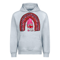 Heather Grey valentines gnomies rainbow Urban Hoodie - JahusDesignShop