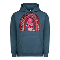 Pigment Midnight Navy valentines gnomies rainbow Urban Hoodie - JahusDesignShop